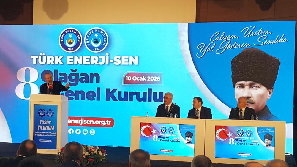 TÜRK ENERJİ-SEN GENEL BAŞKANI ŞUAYİP DENİZ DEMİR GÜVEN TAZELEDİ