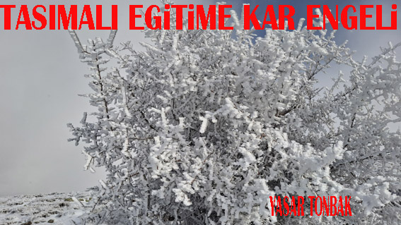 BEYPAZARI İLÇESİNDE TAŞIMALI EĞİTİME BİR GÜN ARA VERİLDİ.