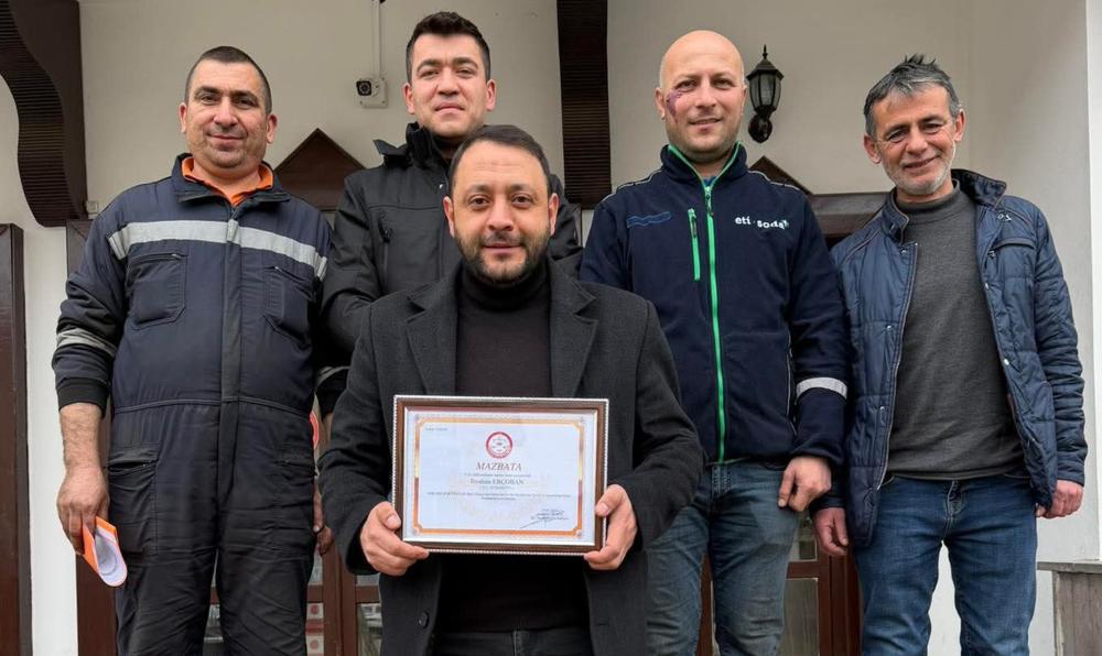 Demirciler ve Sobacılar Odası başkanı Mazbatasını aldı: