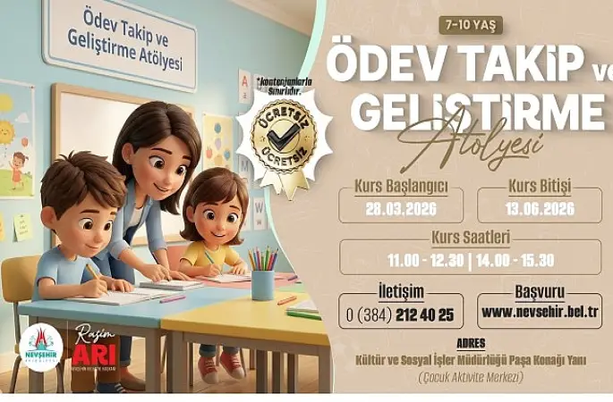 7-10 Yaş Grubu Çocuklara Özel Ödev Takip ve Geliştirme Atölyesi