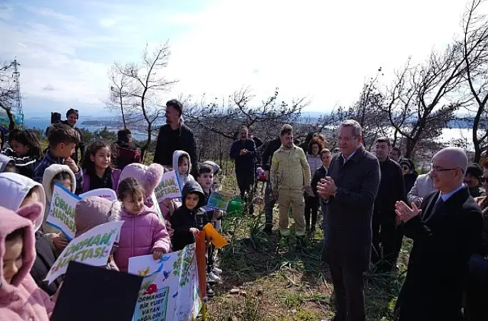 Ayvalık'ta Geleceğe Nefes: 150 Fıstık Çamı Toprakla Buluştu
