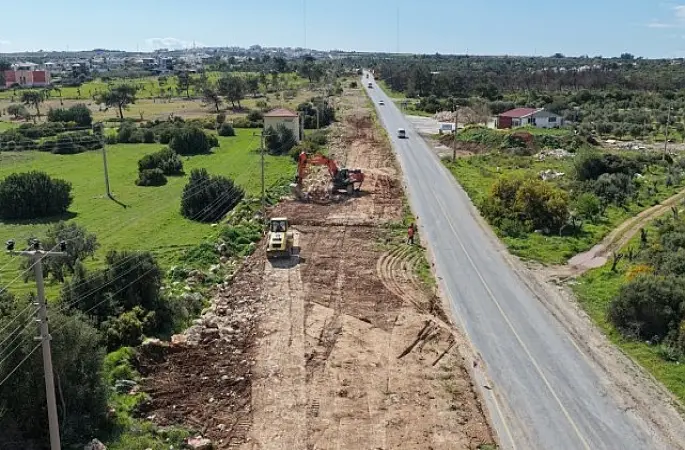 Başkan Çerçioğlu'ndan Akbük'te Yol Yenileme Çalışması