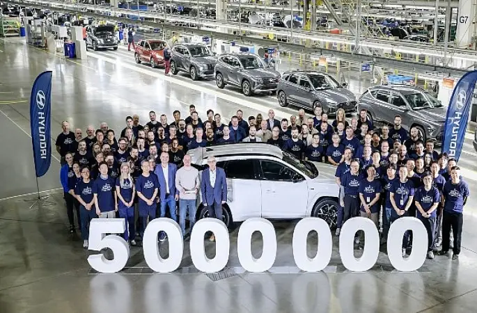 Hyundai Çek Fabrikasında 5 Milyonuncu Araç Üretildi.
