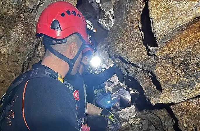 Selçuk'ta mağarada 9 saatlik kurtarma seferberliği