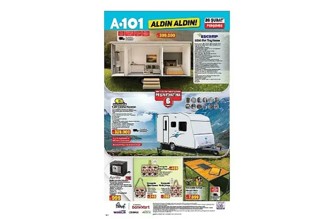 Tiny House ve Karavan 26 Şubat'ta A101'de!