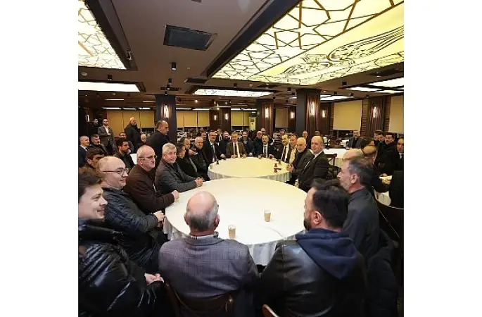 Ziraatçılar, Başkan Büyükakın'ı çay içmeden bırakmadı